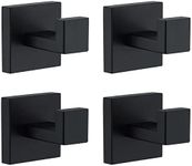 Towel Hooks for Bathrooms, Matte Bl