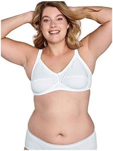 Naturana Women's Soft Cup Everyday Bra 86545, White, 42D