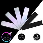 LOOM Reflective Stickers Kit (6pcs Black)• Nighttime Safety Waterproof Self-Adhesive Decals for Helmets, Skateboard, Bike, Scooter, E-Bike, Motorcycle & Strollers • Bright Colors