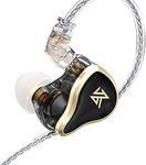 KZ ZAS Metal Headset 7BAs+1DDs Hybrid 16 Drivers HiFi Bass Earbuds in Ear Monitor Headphones Sport Noise Cancelling Earphones(No mic,Black)