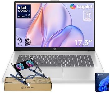 HP Pro Business Copliot AI Laptop PC, 17.3" Touchscreen, Ultra 7 255U, 16GB DDR5, 1TB SSD, Wi-Fi 6, Webcam, Backlit Keyboard, Fingerprint Reader, Bundle with PCO Laptop Cooler