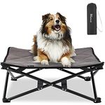 KingCamp Stable Portable Raised Dog Bed Pet Cot Folding Cooling Elevated Bed for Dogs Mesh Travel Outdoor Camping Dog Bed with Washable Pad for Medium Dogs and All Pets Supplies Weight Up to 40 lbs