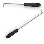 Cave Tools Food Flipper and Meat Hook for Grilling, Flipping, and Turning Vegetables and Meats BBQ Grill and Smoker Accessories, Right-Handed, Large (17 in) + Small (12 in