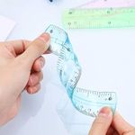 Ultra Flexible Unbreakable 15Cm Ruler/Scale for Multi Purpose (Multicolour) (Pack of 2Pcs)