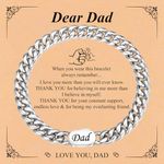 VNOX Mens Bracelets Silver Gifts : Daddy Curb Bracelet Stainless Steel Bracelet Gift for Men Dad Grandad Brother Soulmate Jewelry Gift Fathers Day Birthday Graduation Christmas Presents(Dad)