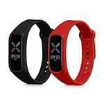 kwmobile Straps Compatible with Oppo Band Sport Straps - 2x Replacement Silicone Watch Bands