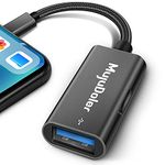 MujuDoler USB Adapter for iPhone iPad, iPhone iPad USB Adapter Sturdy USB 3.0 OTG Female Adapter for Camera Connection Kit, MIDI Keyboard, USB Flash Drive, Mouse, Plug and Play