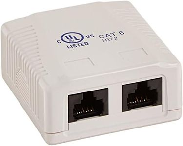 Monoprice Surface Mount Box Cat6, Double (107093) (2 Pack)2