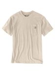 Carhartt Men's Relaxed Fit Heavyweight Short-Sleeve K87 Pocket T-Shirt Work Utility, White, L