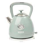 Haden Bristol Green Kettle - 1.7L Rapid Boil Electric Kettle with Concealed Element, Quiet, Cordless Design, BPA Free, Removable Filter - Perfect for Modern Kitchen Tea & Coffee Preparation