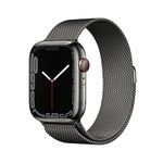 Apple Watch Series 7 (GPS + Cellular, 45mm) - Graphite Stainless Steel Case with Graphite Milanese Loop