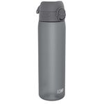 Ion8 Water Bottle, 500 ml/18 oz, Leak Proof, Easy to Open, Secure Lock, Dishwasher Safe, BPA Free, Hygienic Flip Cover, Carry Handle, Fits Cup Holders, Easy Clean, Carbon Neutral, Grey