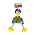 Rosewood Delia Duck Dog Toy, Green/Blue/Orange/White,17 Inch (Pack of 1)