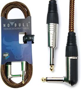 Premium Braided Guitar Cable: 3m / 10ft Mono 1/4 inch Jack Lead for Bass, Electric, Keyboard, Amp etc.