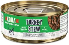 KOHA Minimal Ingredient Turkey Stew for Cats, High Protein Limited Ingredient Wet Cat Food, 5.5oz Cans (Case of 24)