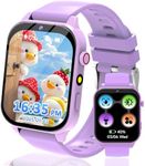 kaacly Kids Smart Watch for Girls Boys Gifts,Smart Watch Kids with 1.83 Inch DIY Face Steps Counter Sleep Monitoring Birthday Gifts Watch Toys for Children 4 5 6 7 8+ (Purple)