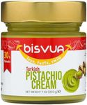 BISVUA Premium Pistachio Cream (30%), 200g (7 Oz) - Pistacho Paste & Spread - Perfect for Viral Dubai Chocolate Bar Pistachio Kit - Kataifi, Ice Cream, Versatile Butter for Desserts, Breakfast