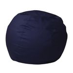 Flash Furniture Furniture Soft Seating, Cotton Fabric Filler Twill, Navy Blue, 30" D x 30" W x 18" H