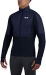 TCA Men's Excel Runner All-Season Lightweight Water Repellent Packable Running Jacket - Navy Blazer, Small