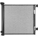 GREENSAPPIRE Retractable Baby Gate 140cm Wide x 86cm Tall, Extra Tall Mesh Safety Gate for Baby & Pets, One-Handed Operation, Child & Dog Gate for Stairs, Doorways, Hallways, Indoor/Outdoor Use, Black