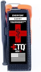 Snakestaff Systems Tourniquet - ETQ Gen 2 Made in The USA | EDC Gear for Trauma Kits, Tourniquet Kits, and Medical Emergency Bags, Orange, Wide (1.5")