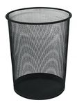 Waste Bin Q-CONNECT Metal 19l Black/Office Equipment/Type-Mesh/Material-Metal/Colour-Black/Size-19l / Dimensions (mm)-295/240x340 / Height (mm)-340