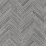 Grey Modern Herringbone Parquet Effect Maestro Vinyl Flooring 2mm Anti-Slip Lino for Kitchen Bathroom (W: 3m x L: 3m)