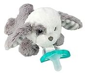 RaZbaby RaZbuddy JollyPop Pacifier Holder with Removable Baby Pacifier, Puppy