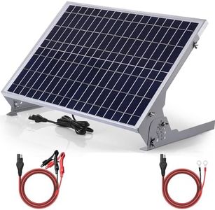 SUNER POWER 12V 30W Solar Battery Charger Maintainer, Built-in UltraSmart MPPT Controller, Adjustable Mount Bracket, Waterproof 30 Watt Solar Panel Kit for 12 Volt SLA Deey Cycle AGM Lifepo4 Battery