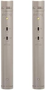 RØDE NT55 Versatile ½"Small-diaphragm Condenser Microphone (Matched Pair) with Adjustable Polar Pattern (Cardioid and Omni), Pad and High-pass Filter for Music Production and Instrument Recording
