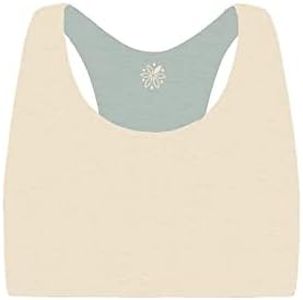 Bleuet Aster Racerback - Girls Ultra Soft Reversible Racerback Bra - Everyday Comfortable Bra (10, Sand-Mist)