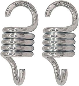 Porch Swing Springs Hammock-Chair Spring - 1500Lbs Heavy Duty Suspension Hangers Ceiling Mount Porch Swings (2pcs 750Lbs Compact Version)