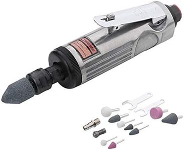 ORAZIO Kits de Amoladoras rectas de Aire 16 Piezas, Mini Amoladora Recta Neumática para Reparación de Neumáticos y Otras Aplicaciones, con Accesorios de 3mm 6mm 212505B