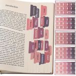 Bible Tabs for Women, 75 Pcs Bible Tabs for Study Bible, Bible Index Tabs, Bible Book Tabs, Bible Labels Tabs Studying with Blank Laminated Bible Tabs