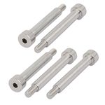 uxcell 304 Stainless Steel Hex Socket Shoulder Bolt 8mm Shoulder Dia 50mm Shoulder Length M6 Thread 5pcs