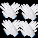 perfsign 4 Pairs Oven Gloves with Fingers,Thin and Light Heat Resistant Gloves for Cooking,Cotton Heat Resistant Gloves,Baking Gloves,Insulated BBQ Gloves for kitchen,Safety Protection Work,Housework