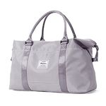 Sport Travel Duffle Bag Large Gym Tote Bag for Women, Weekender Bag Carry on Bag for Airplane, Ladies Beach Bag Overnight Bag Waterproof Hospital Bag Luggage Bag with Wet Bag,A3- Grey