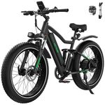 HITWAY 26" 4.0 Fat Tire Electric Bike,Electric Bicycle with 250Watt Moter 48V 15Ah/16Ah Lithium Battery, 7 Speed Gear E Mountain Bike，range 55-150km