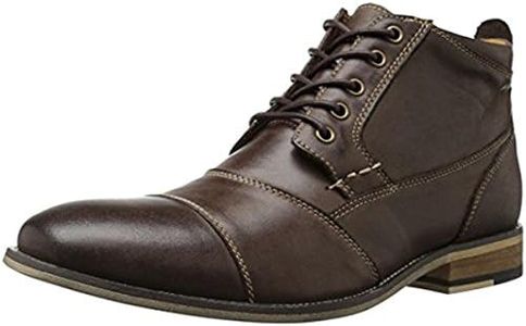 Steve Madden Mens Jabbar Combat Boot, Dark Brown, 9 US