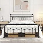 Yaheetech Metal Bed Frame with Vint