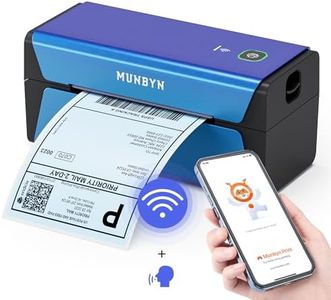 MUNBYN Wi-Fi Shipping Label Printer, Thermal Label Printer 4x6, Wireless Technology for Computers and Mobile Devices, Compatible with Etsy, Shopify, Royal Mail, EVRi, DPD, P44, Blue