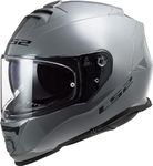 LS2 FF800 STORM II Dual Visor Full Face Motorcycle Helmet. SOLID NARDO GREY (M) 57-58cm