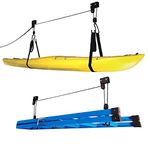 Kayak Hoist Lift Garage Storage Canoe Hoists 125 lb Capacity - Two 2 Pack