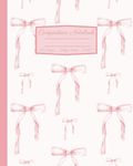 Coquette Composition Notebook: Girly Aesthetic Pink Bow College Rule Lined Journal: 8x10"