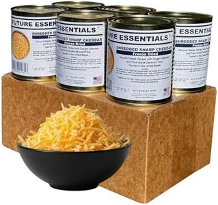 Future Essentials Freeze Dried Shredded Sharp Cheddar Cheese – Shredded Cheddar Cheese – Long Shelf Life Emergency Food