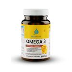 VEDAPURE |Fish Oil Omega 3 Fatty Acid Capsules for Men & Women 1000 mg with Vitamin E & D3 |360 EPA & 240 DHA | No Fishy Burp | Support Healthy Heart, Eyes & Joints- 60 Softgel