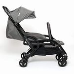 VIDIAMO - Limo stroller - Baby stroller - Double pushchair with 1 to 2 seats - 10 possible configurations - Foldable and compact - Comfortable - Grey