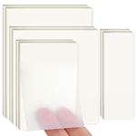 400 Sheets Transparent Sticky Notes, Self-Stick Clear Sticky Notes, Adhesive Removable See Through Sticky Notes, Perfect Aesthetic Stationary, College Study Essentials,Revision Stationary - 4 Sizes