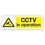 CCTV in operation Window Sticker - Security, Camera, Closed Circuit TV, Warning Safety (MISC2R)