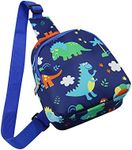 Kids Toddler Cute Cartoon Animal Sling Bag Small Crossbody Shoulder Bag Chest Bag for Boys Girls Sport Travelling Hiking, C-Blue, One Size